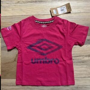 NEW Umbro Girls Pink & Gray - Size X-Small 6-6X - MSRP $22 -Short Sleeve T-Shirt